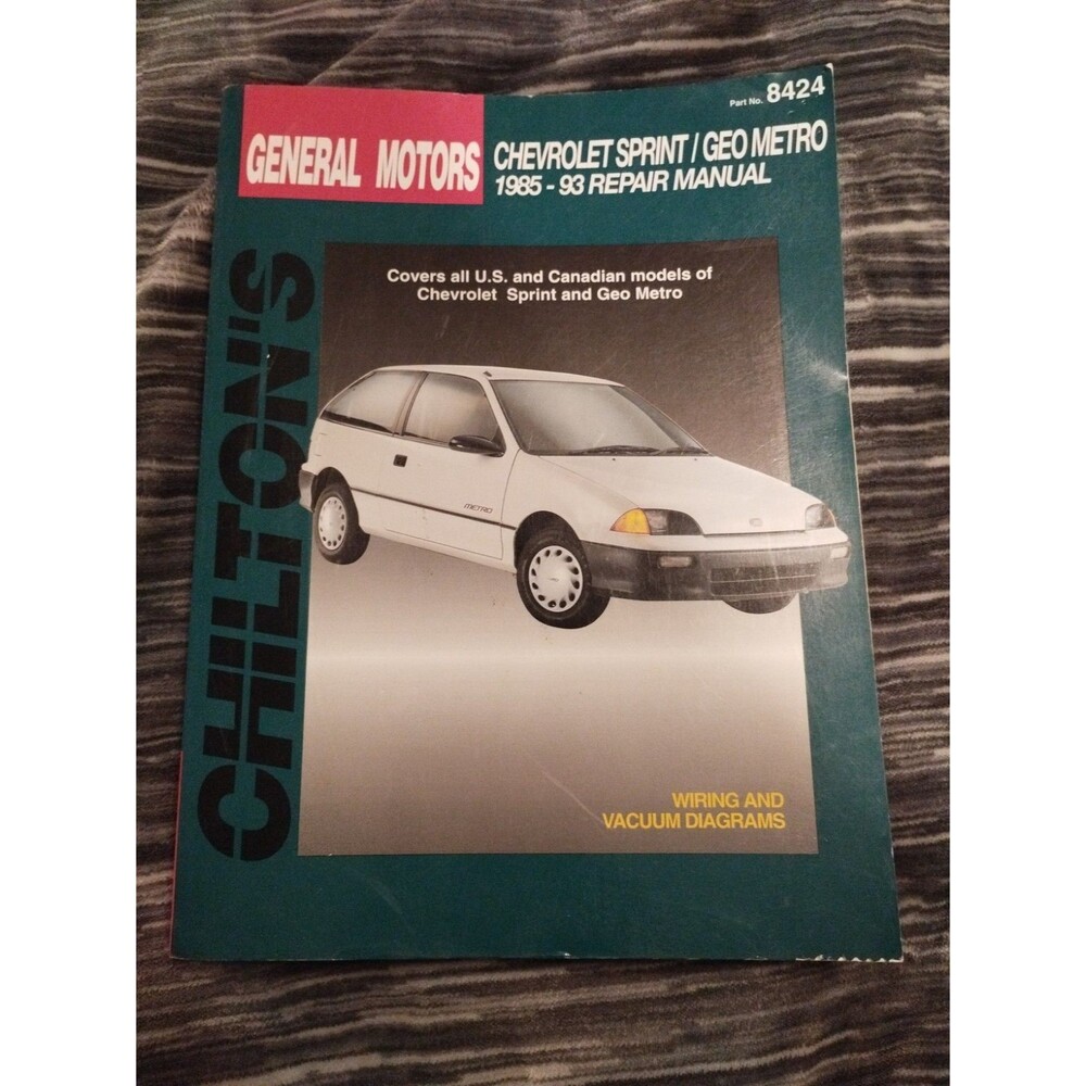 1985-1993 GM METRO / SPRINT AUTOMOTIVE REPAIR MANUAL CHILTON'S 8424 (28700)